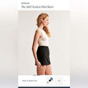 The A&F Scarlet mini skort